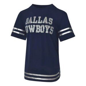 Lauren James Women's Dallas Cowboys Rhinestone Star Fashion Tee